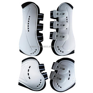 รองเท้าบูตยางเทียมมีรูระบายอากาศทำจาก PU แบบแข็งด้านในเป็นยางเทียมเพื่อป้องกันขาของม้าสินค้าใหม่สำหรับขี่ม้า - Product Image 1