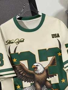 Maillot en maille surdimensionné personnalisé pour femme, style football, streetwear, fabrication OEM en gros aux États-Unis - Product Image 2