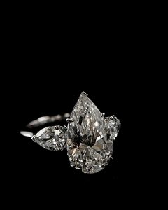 Anillo de Compromiso Clásico con Diamante Grande de 6.0 Quilates, Corte Pera, Diamante Cultivado en Laboratorio, Anillo de Propuesta con Diamante CVD/HTHP Grande para Ella - Product Image 3