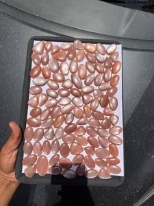 Suministro Directo de Fábrica: Cabujones de Piedra Lunar Melocotón para Anillos, Colgantes, Pendientes y Proyectos de Manualidades Disponibles para la Venta - Product Image 4