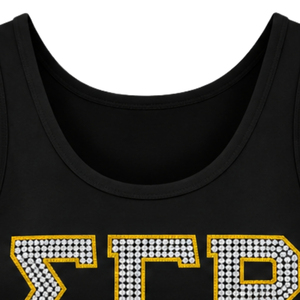 Débardeur Sportif Femme Sigma Gamma Rho Personnalisé avec Lettres Grecques – T-shirt Décontracté Sans Manches pour Sororité, Idéal pour l'Entraînement et la Mode - Product Image 3