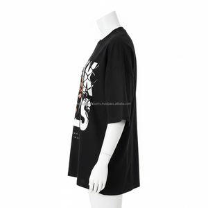 Drop Shoulder T-<b>Shirt</b> Oversized Graphic Print Quick Dry Custom OEM Wholesale - Product Image 2