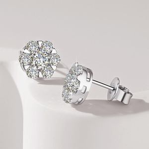 Pendientes de Diamantes Moissanite Más Vendidos, Ideales para Colecciones de Joyería Nupcial, Accesorios de Boda, Eventos de Compromiso - Product Image 2