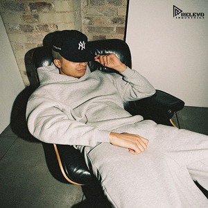 Men’s Baggy Tracksuit Set | <b>Plain</b> <b>Hoodie</b> & Sweatpants Custom Logo 100% Cotton Fleece Quick-Drying Breathable Lightweight Casual - Product Image 6