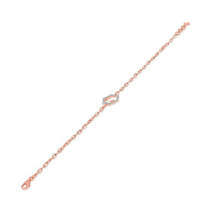 Textured Link Diamond <b>Bangle</b> <b>Bracelet</b> - Product Image 3