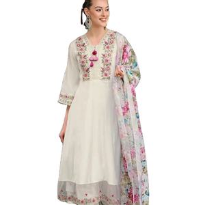 NUEVO DISEÑADOR SEDA SALWAR KAMEEZ para MUJERES INDIA PAKISTAN - Product Image 1