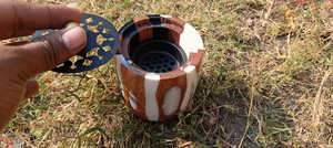 Brûleur d'encens Bakhoor en résine de luxe artisanal, design arabe moderne, pour les cadeaux de fête du Ramadan et de l'Aïd - Product Image 5