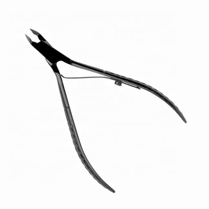 Outil de soin des ongles professionnel de haute qualité en acier inoxydable, léger, coupe douce, poignée en silicone souple, coupe-cuticules - Product Image 1