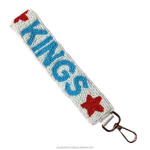 Handmade Eco-Friendly Adjustable Beaded Embroidered Fabric <b>Keychain</b> Custom <b>Personalized</b> Boho Bag Charm DIY Accessories Custom - Product Image 6