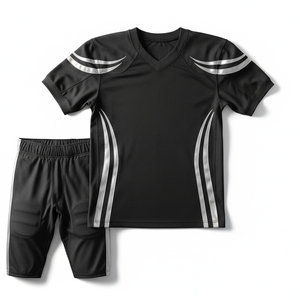Uniforme de football américain en polyester respirant, élastique, résistant à l'usure, pour adultes, pour les jours de match et les entraînements, équipement pour les clubs, haute qualité - Product Image 1