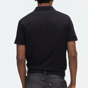 Chemises pour hommes, design tendance, logo personnalisé brodé, tissu tricoté polyester/coton, style golf, respirant, séchage rapide, manches longues - Product Image 4