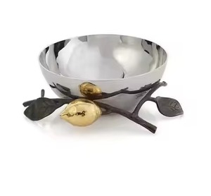 Tazón de Metal Resistente al Calor Hecho a Mano para Servir Chocolate y Dulces, de Acero Inoxidable, para Frutos Secos y Bocadillos - Product Image 6