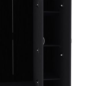 Deposito E-SHOP armadio a 3 porte Westbury nero con cassetti 2 interni - Product Image 5