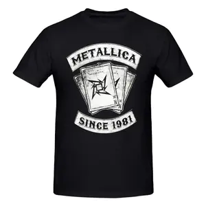 1981 T 셔츠 헤비 스래쉬 메탈 록 밴드 디자이너 2021 최신 재미 티셔츠 티셔츠 이후 새로운 100% 코튼 딜러