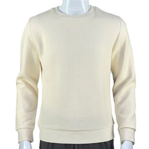 T-shirt à manches longues pour homme, personnalisé, ignifuge, en tricot FR, motif jacquard informatique, confortable, en polyester et coton - Product Image 3