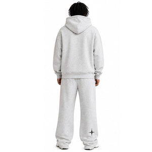 Meilleurs pantalons évasés personnalisés de style streetwear hivernal pakistanais, vintage, délavés à l'acide, effet soleil, en molleton de coton, pour le jogging, taille élastique - Product Image 5