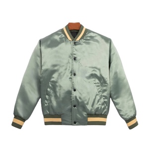 แจ็คเก็ตวาร์ซิตี้ผ้าซาตินผู้ชายแบบกลับด้านได้ แฟชั่นใหม่ปี 2026 โพลีเอสเตอร์ 100% ไซส์พลัส สำหรับใส่ในฤดูหนาว - Product Image 1