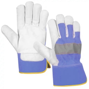 Gants de travail de sécurité en cuir de chèvre naturel de qualité supérieure, gants de rigueur canadiens pour la protection des mains lors des travaux manuels - Product Image 5