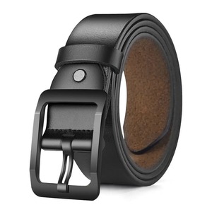 Ceinture Homme en Cuir Véritable de Vachette Écologique Respirante Réglable avec Boucle Argentée Style Décontracté Vintage Largeur 3,0 CM Marque Personnalisable - Product Image 2