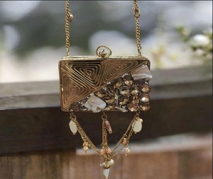 Designer MOSSAIQUE Gold-Plated Metal Handmade Customized Shape Clutch Bag for Women-Fashion Promotion <b>Gift</b> Mother's Day - Product Image 1
