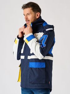 Chaqueta de Vela Marina Impermeable, Cortavientos y Transpirable con Capucha, de Microforro Polar Suave, para Hombre, Uso Profesional - Product Image 1