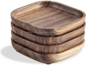 Free Coasters Custom Acacia <b>Wood</b> Coasters <b>Table</b> Top Decoration Hard & Solid <b>Wood</b> Coaster With Best Quality Finished <b>Mats</b> & Pads - Product Image 4