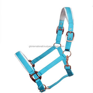 Équipement d'équitation équestre en nylon durable de nouvelle conception 2025 avec boucles métalliques, licol pour cheval en nylon léger - Product Image 2