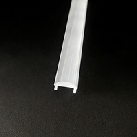 Lentille linéaire PC pour bande lumineuse LED, lentille optique extrudée plano-convexe à haute transmission, garantie 5 ans, usine OEM