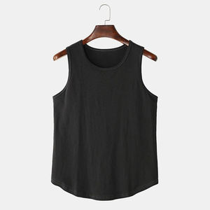 Listo para enviar: Camisetas sin mangas personalizadas para hombre, ropa deportiva acanalada, suministro de fábrica para el mercado estadounidense. - Product Image 6