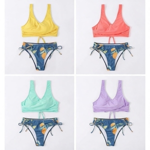 Traje de baño de una pieza estilo europeo con diseño hueco para mujer, de secado rápido, transpirable, tipo tankini, con cubre vientre, para playa - Product Image 1