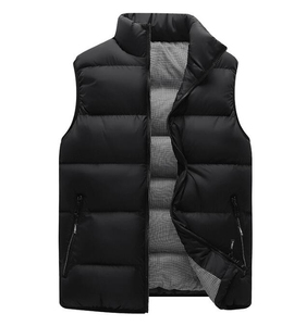 Gilet décontracté tendance pour homme en polyester respirant avec fermeture éclair pour le froid - Product Image 6