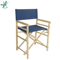 Fauteuil artisanal traditionnel en bambou naturel écologique non pliable avec coussin de siège imprimé au laser pour l'extérieur, la maison et le bureau