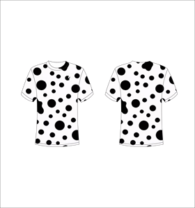 T-shirt à pois pour homme, manches courtes, col rond, coupe classique, jersey de coton, imprimé décontracté, design respirant - Product Image 1