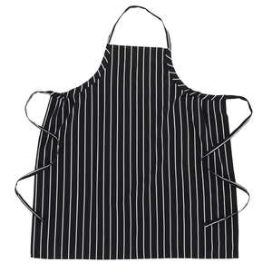 Bib Apron <b>Black</b> <b>White</b> <b>Striped</b> Cotton Adjustable Waist Classic Chef Apron for Cooking Work Suit New Design Chef Aprons - Product Image 6