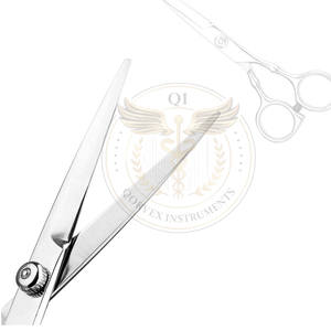 Tijeras de Peluquería Profesionales para Corte de Cabello en Casa, Kit de Tijeras de Entresacar para Barbería/Salón con Peine y Estuche para Hombres/Mujeres (Plateado) - Product Image 3