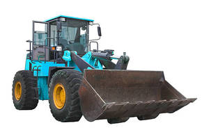Mini Cargadora de Ruedas Amarilla con Motor Diésel 4x4, Neumáticos Todoterreno, Máquina de Construcción - Product Image 2