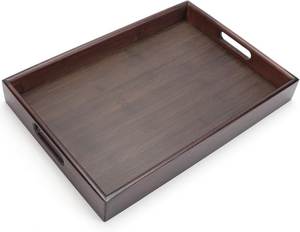 Eco-Friendly Wooden Rectangle Serving Tray & Platter Country Design Business Gift - Product Image 4