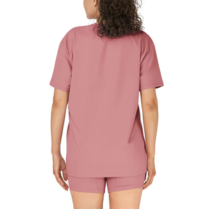 Nouvelle Arrivée T-shirts de Fitness Personnalisés de Haute Qualité pour Femmes Grandes Tailles en Coton/Fibre de Bambou Respirant à Séchage Rapide Épaules Tombantes - Product Image 5