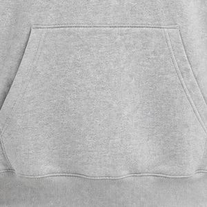 เสื้อฮู้ดดี้ปักลาย Heather Gray JJ แขนยาว ผ้าฟลีซ มีกระเป๋าจิงโจ้และฮู้ดแบบมีเชือกผูก สำหรับเสื้อผ้า - Product Image 2