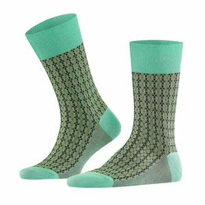 Crew Socks Green Character Jacquard Knitted Breathable Snagging Resistance Spandex Polyester Adults Spring Sports Casual Daily - Product Image 4