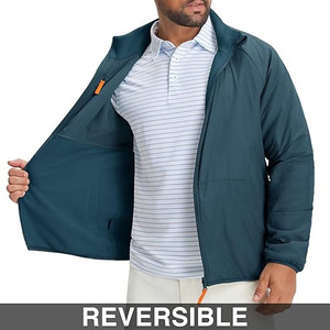 Veste softshell pour homme, qualité professionnelle, fermeture éclair intégrale, veste d'extérieur en sherpa, couleur vert pétrole - Coupe ajustée de précision - Product Image 4
