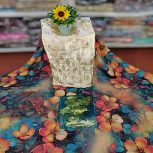 Vestido suizo somalí de alta calidad, tela Dirac, estampado Digital Ikat multicolor para Cultral somalí para uso tradicional - Product Image 5