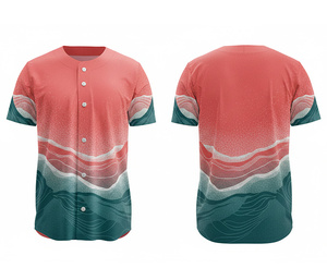 Servicio de Impresión por Sublimación de Camisetas de Béisbol para Equipos Profesionales con Logotipo y Números Personalizados |   Base de Poliéster Transpirable - Product Image 2