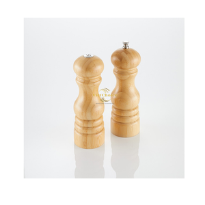 Handmade Bamboo Salt and Pepper Shakers Eco Friendly Natural Kitchen Tableware for Global Wholesale - Product Image 2