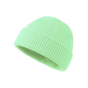 Bonnets en tricot personnalisés avec revers contrastés pour les marques de streetwear, avec étiquettes de marque privée et prix d'usine - Product Image 3