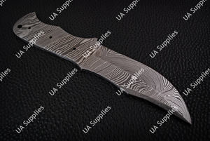 Lame vierge personnalisée OEM en acier Damas 8 pouces pour fabrication de couteaux, vente en gros, haute qualité, 67 couches, pour la chasse, la pêche, le camping, le bushcraft, le bricolage - Product Image 2