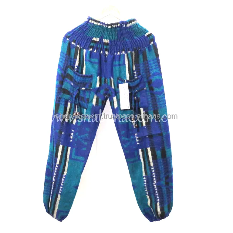 Acrylic Navy Blue Trouser Pattern Harem Pants Comfy Easy to Wear Harem Pants Indian Yoga Gypsy Quality Harem Pants with Pockets