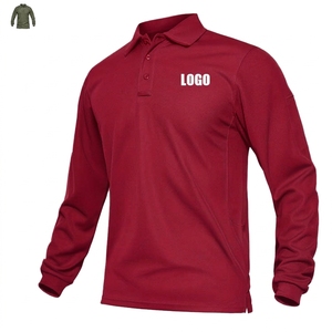Camiseta de Golf Personalizada de Manga Larga, Tejida, Transpirable y de Alta Calidad para Hombre - Product Image 4