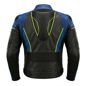 Men's <b>Biker</b> Leather <b>Jacket</b> – Custom Motorcycle Racing Motorbike Auto Racing Wear Online Sale - Product Image 2