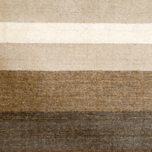 Tapis en laine DECORDEC marron beige et taupe, antidérapant, écologique, moderne, à rayures horizontales superposées, pour salon, chambre, hôtel - Product Image 4